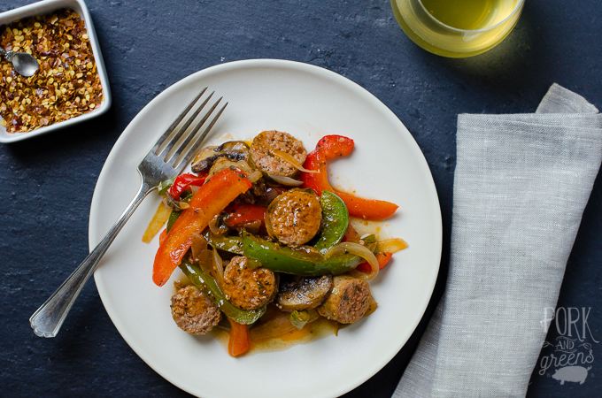 Quick Sausage & Peppers