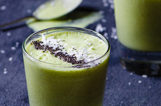 Green Pina Colada Smoothie